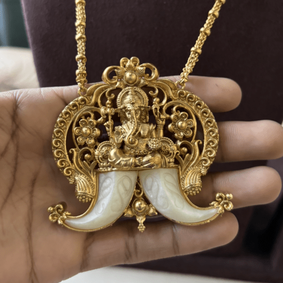 Divine Harmony Ganesha Pendant Necklace - MR Jewels