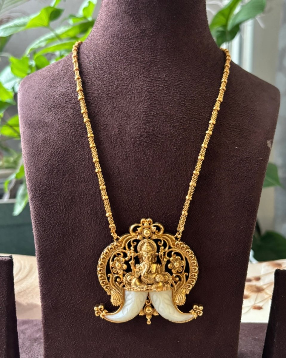 Divine Harmony Ganesha Pendant Necklace - MR Jewels