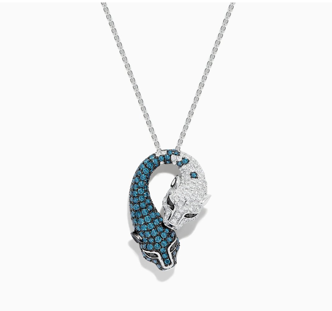 Duo Panther Swarvoski Pendant - MR Jewels