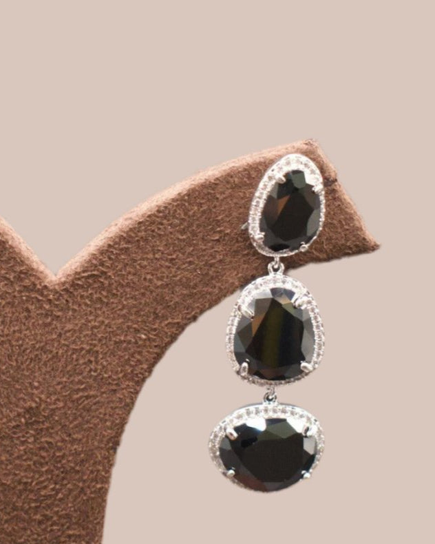 Emerald and Ruby Long earrings - MR Jewels