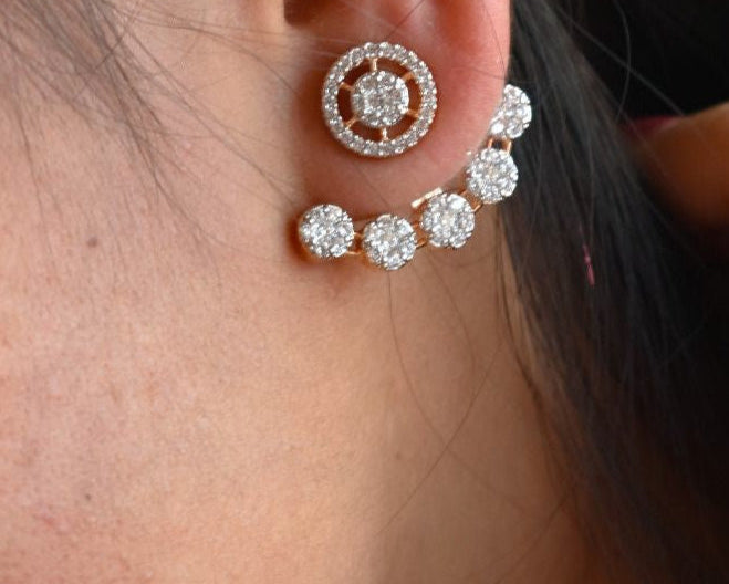 Ethereal Orbit Diamond Earrings - MR Jewels