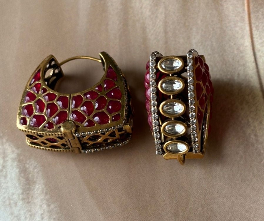 Exclusive Meena bag look Earrings - MR Jewels