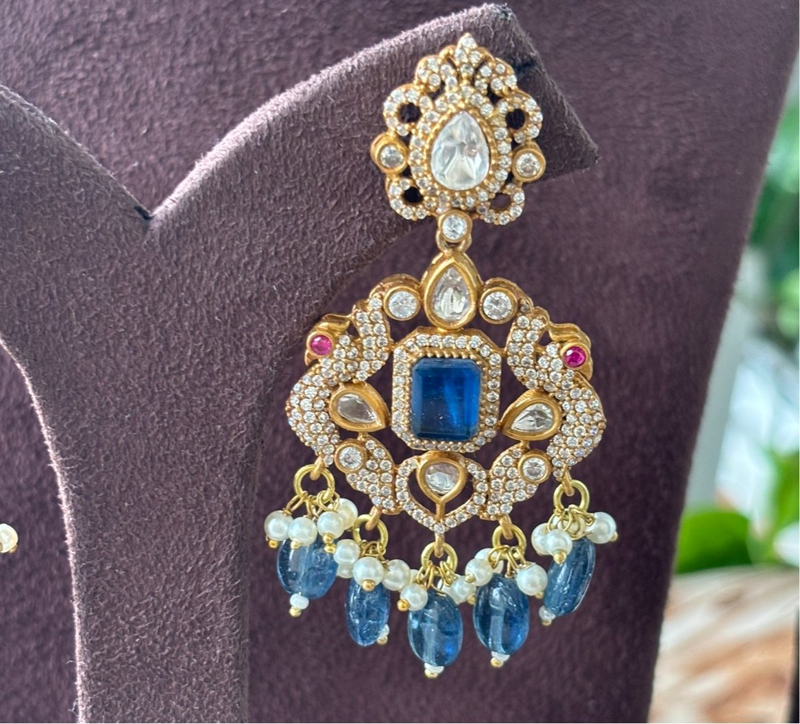 Exclusive Peacock Kundan choker set - MR Jewels