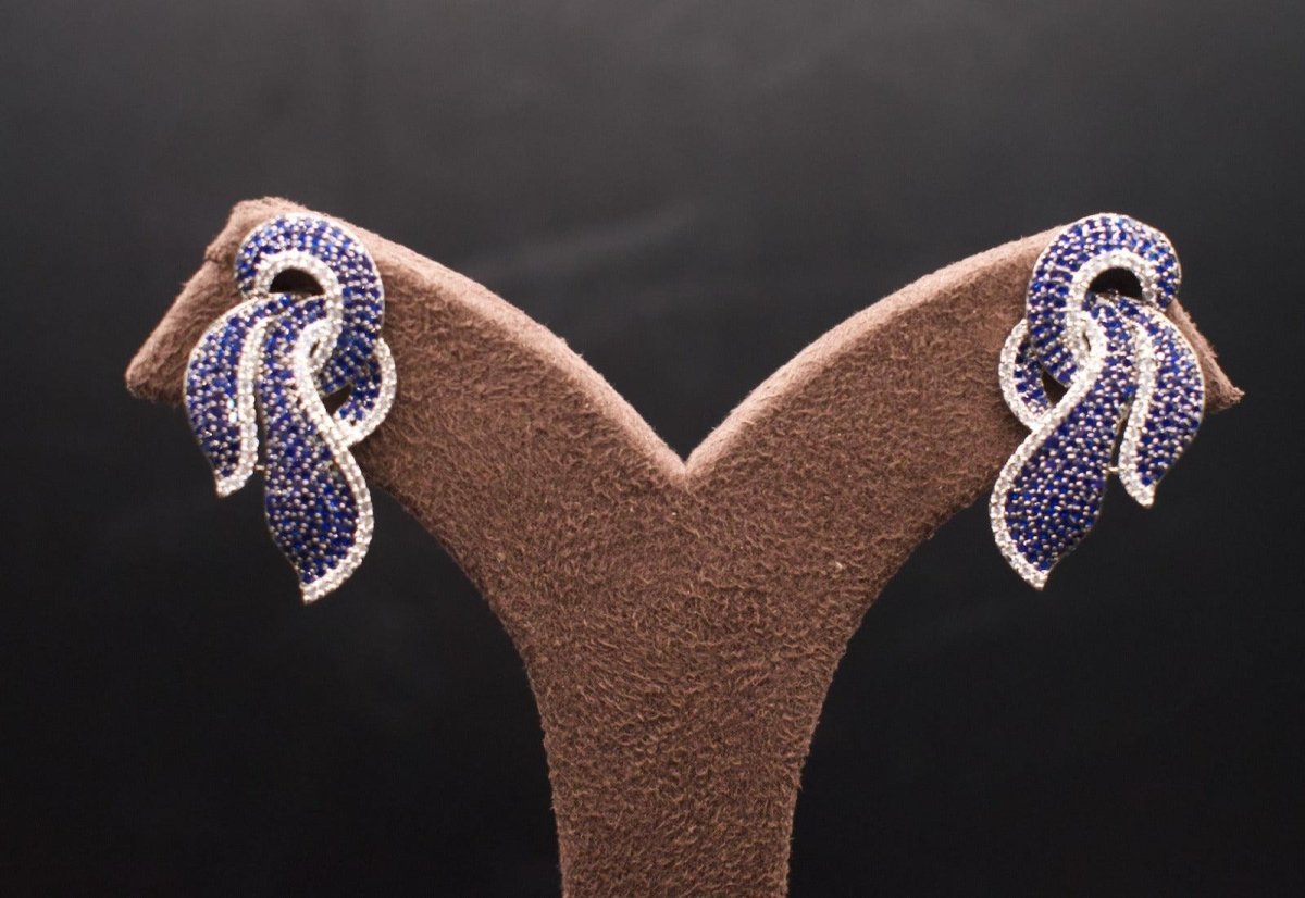 Exquisite Cz American Diamond Earrings - Main Image