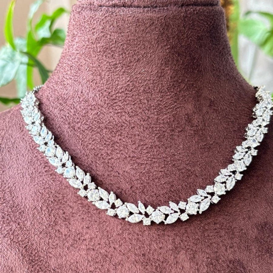Finest quality American diamond Necklace set - MR Jewels