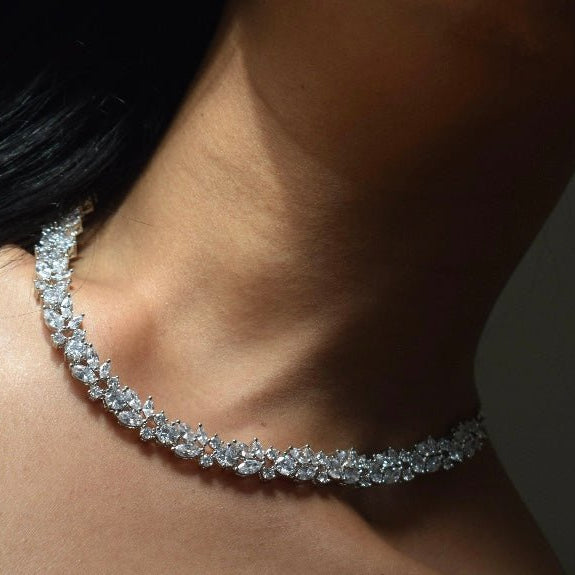 Finest quality American diamond Necklace set - MR Jewels