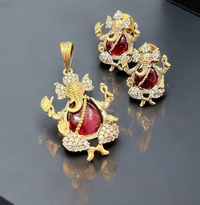 Ganesha Pendant set - MR Jewels