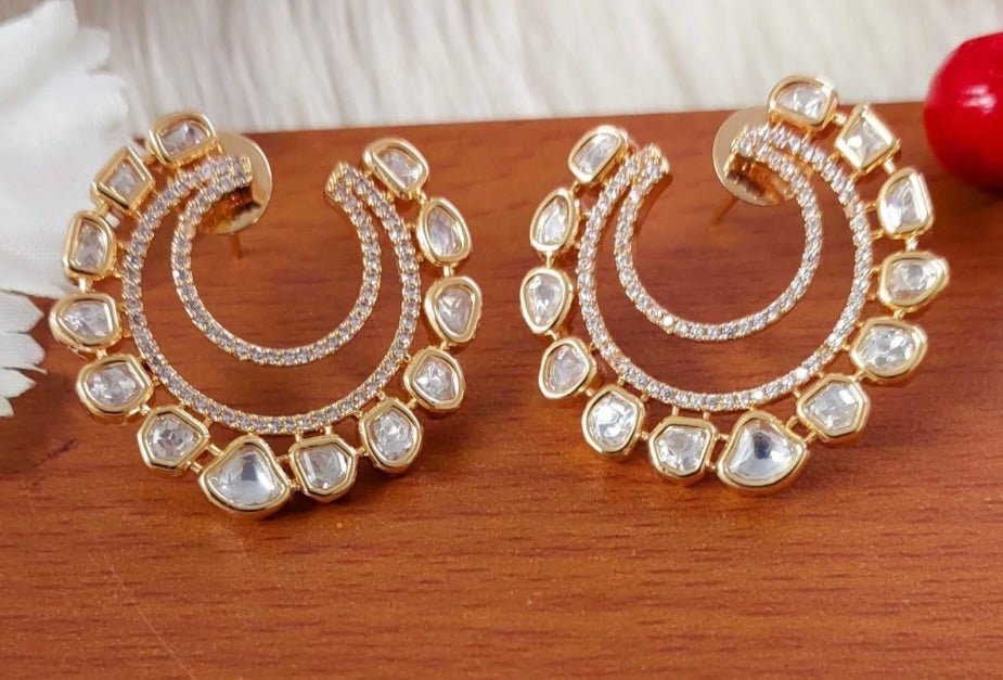 Golden Enchantment Loop Earrings - MR Jewels