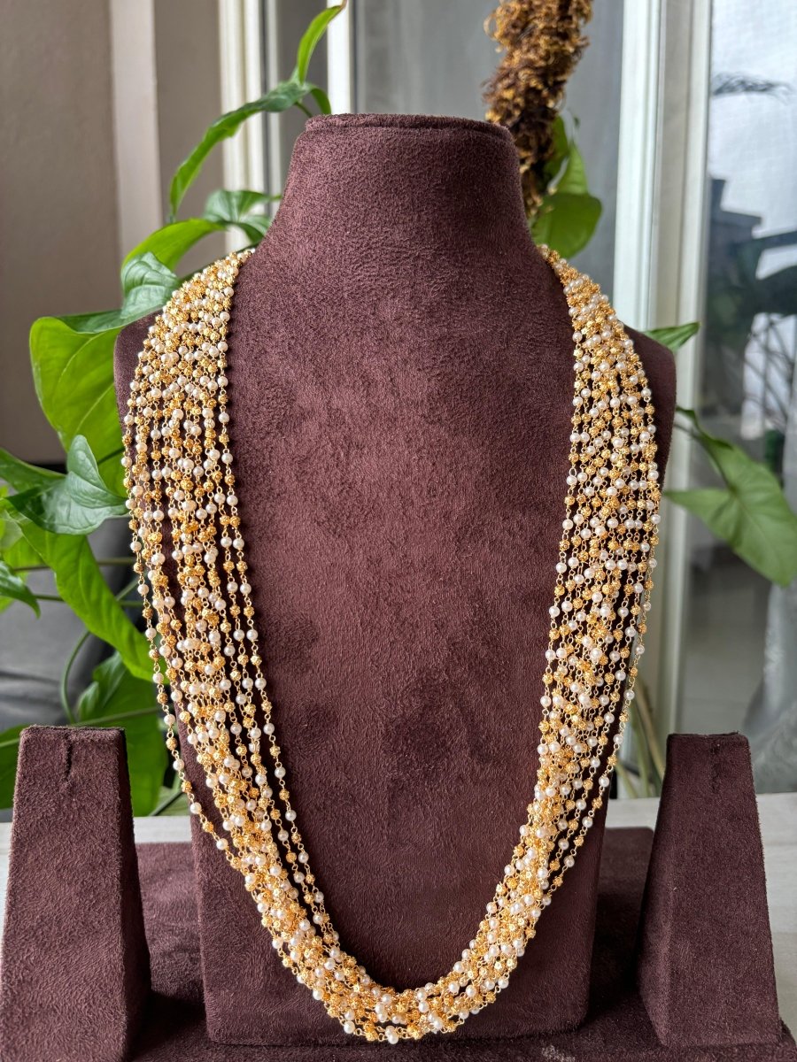 Guchedaar Pearl Mala - MR Jewels