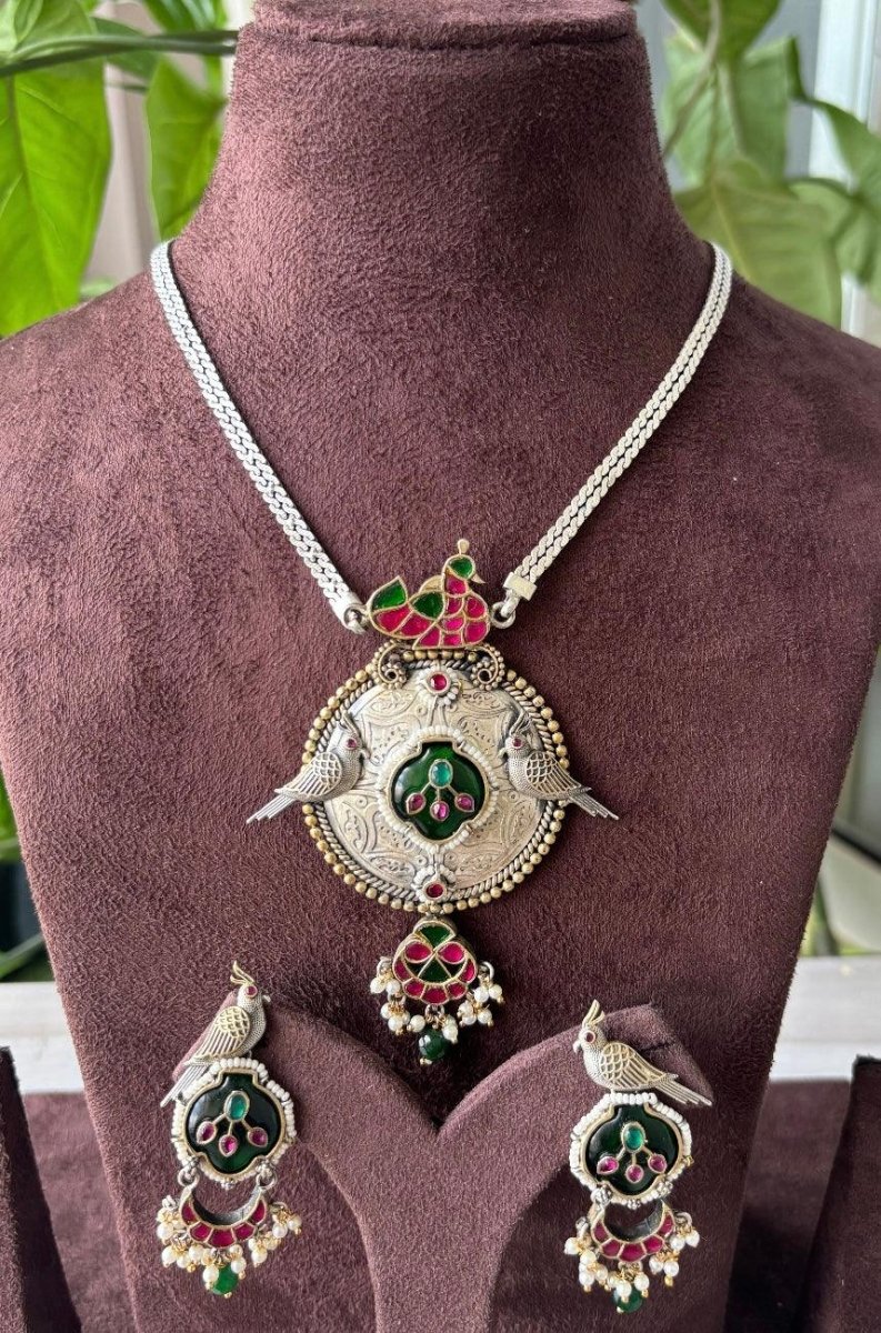 Indo western Bird Designer Set - MR Jewels