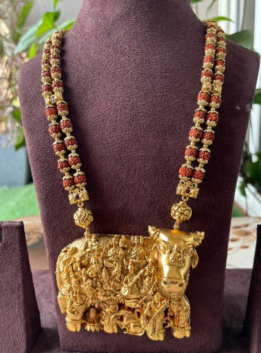 Kamdhenu DivineTemple Jewelry Necklace - MR Jewels