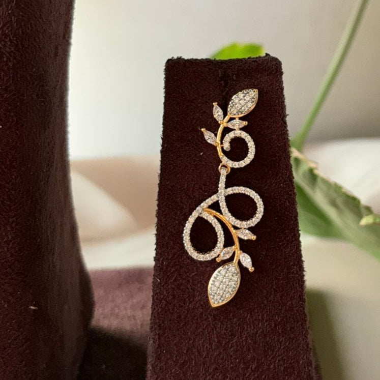 Leafy Elegance Diamond - Cut Necklace Set - MR Jewels