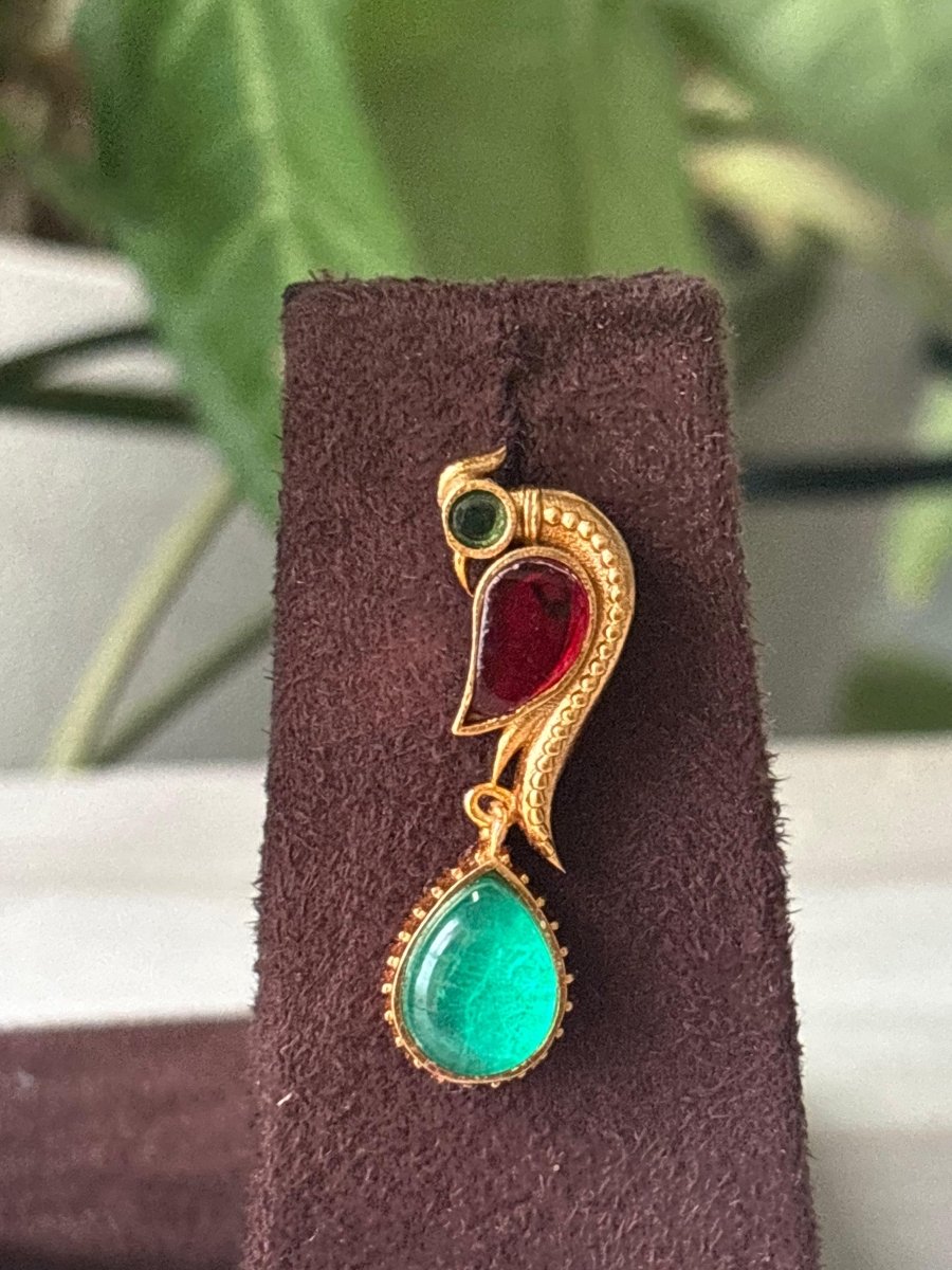 Lovely Peacock Pendant with Matching Earrings - MR Jewels