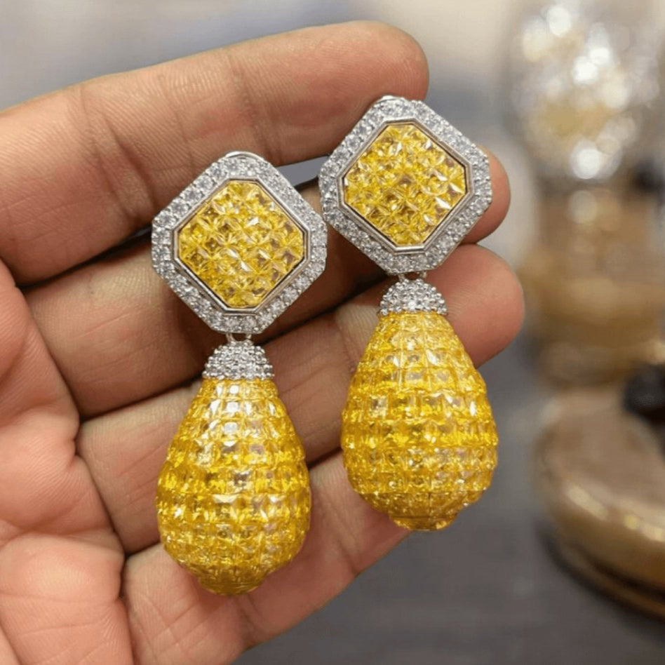 Luxurious Ruby and Gold Plated Earrings – Perfect for Gifting - MR Jewels