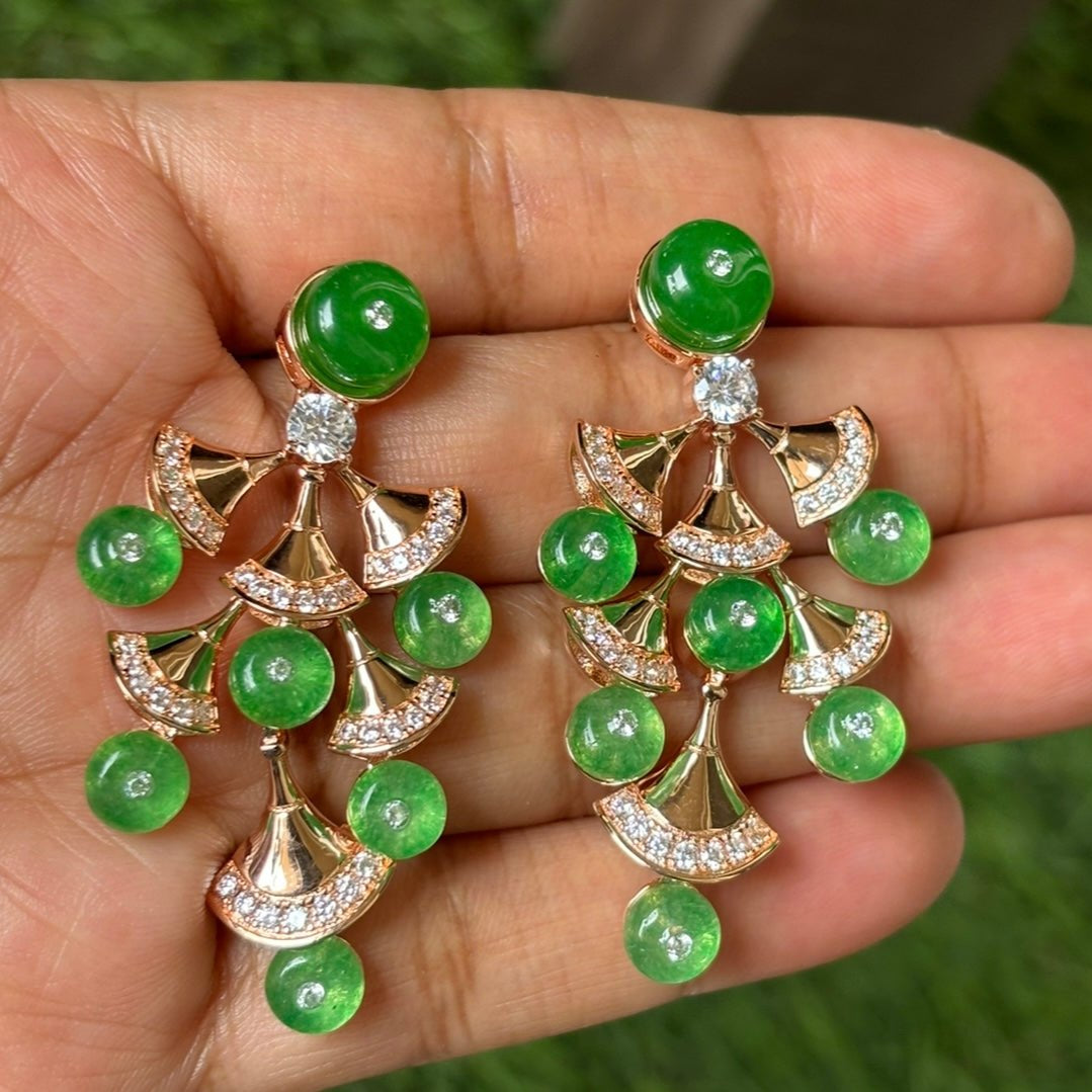 Mahira Luxe Emerald Necklace Set - MR Jewels