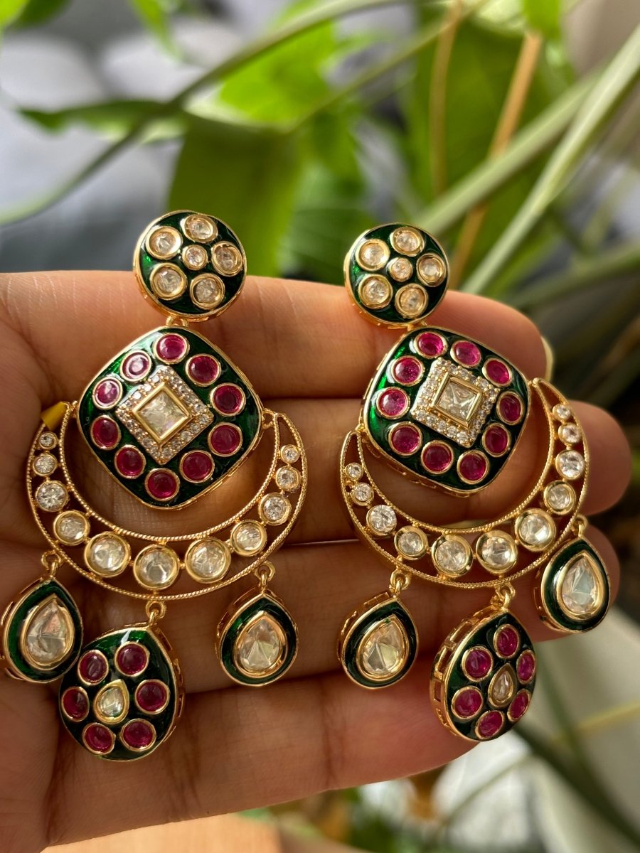 Meenakari Premium Quality Earrings - MR Jewels