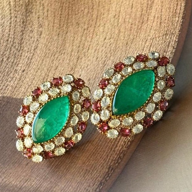 Moissanite Doublet stones stud - MR Jewels