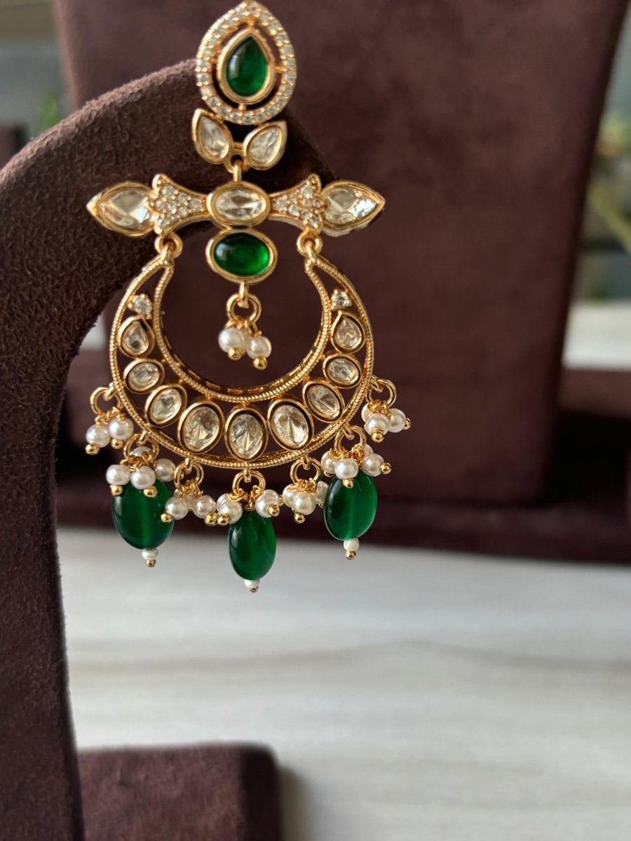 New kundan polki Green color Necklace - MR Jewels