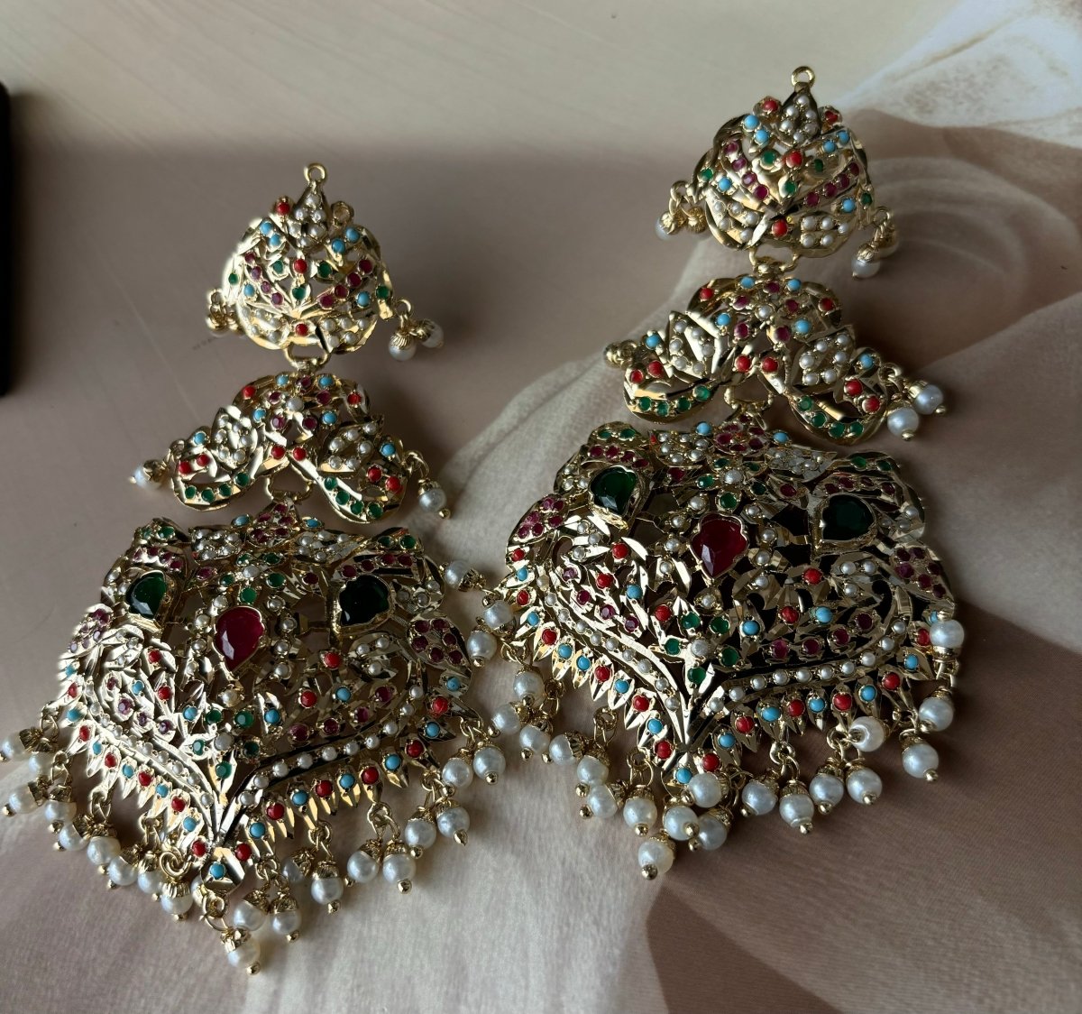 New oversized Jadau Earrings - MR Jewels