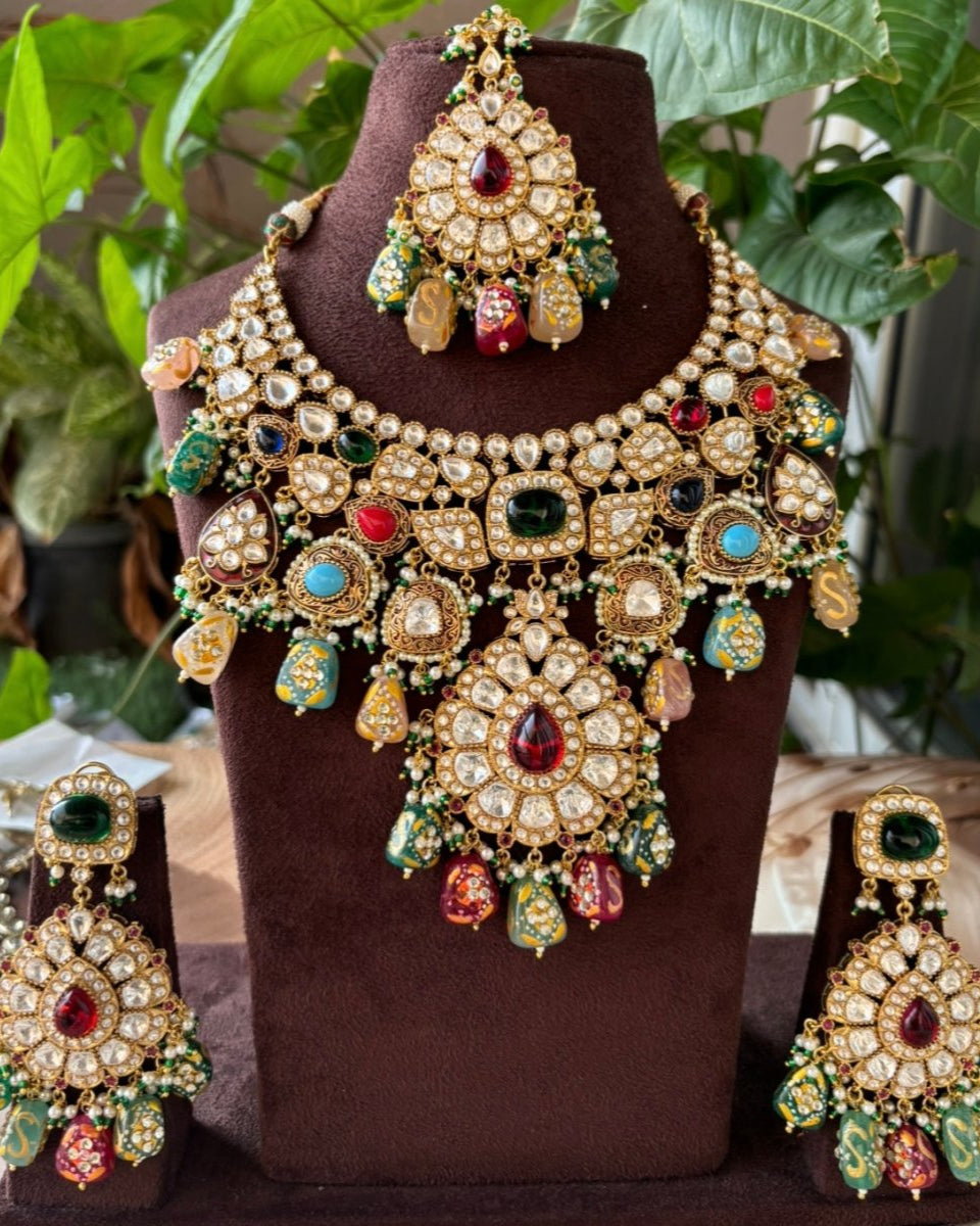 Noor-e-Rang Sabyasachi-Inspired Bridal Gemstone Set- pc only