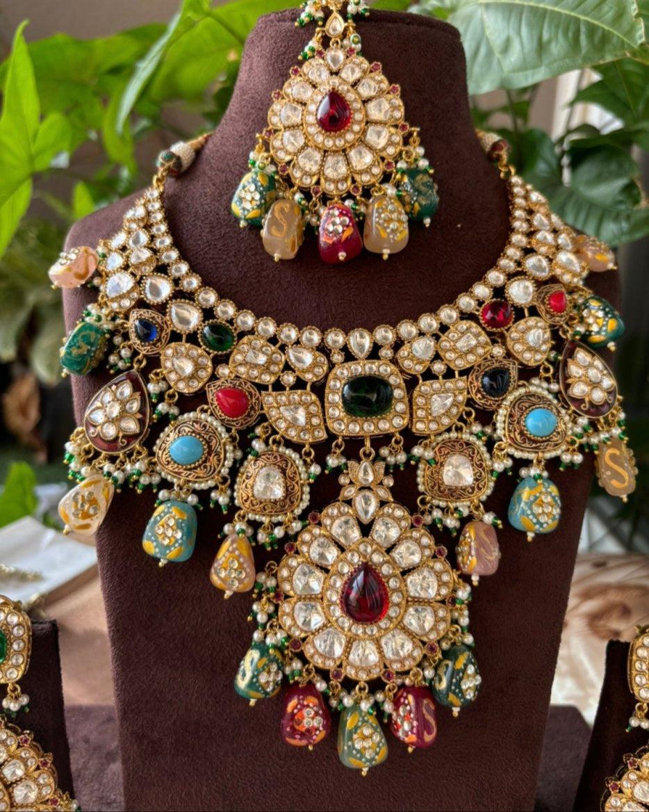Noor - e - Rang Sabyasachi - Inspired Bridal Gemstone Set - MR Jewels