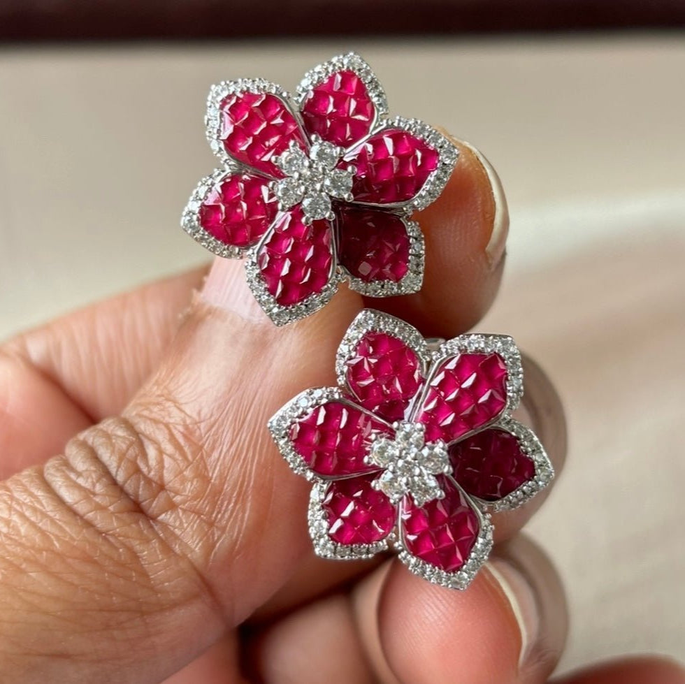 Petal Radiance Designer Earrings - MR Jewels