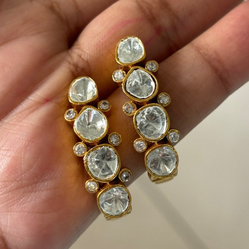 Polki hoops - MR Jewels