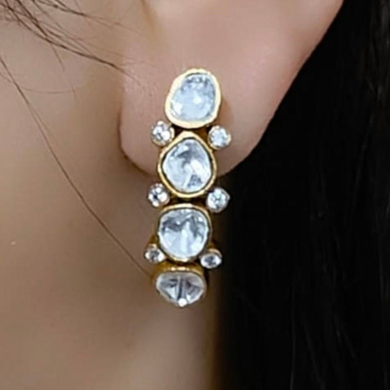 Polki hoops - MR Jewels