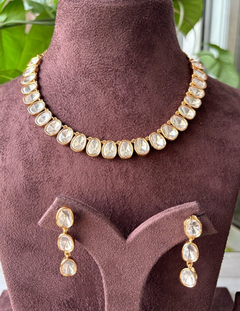 Regal Uncut Polki Necklace - MR Jewels