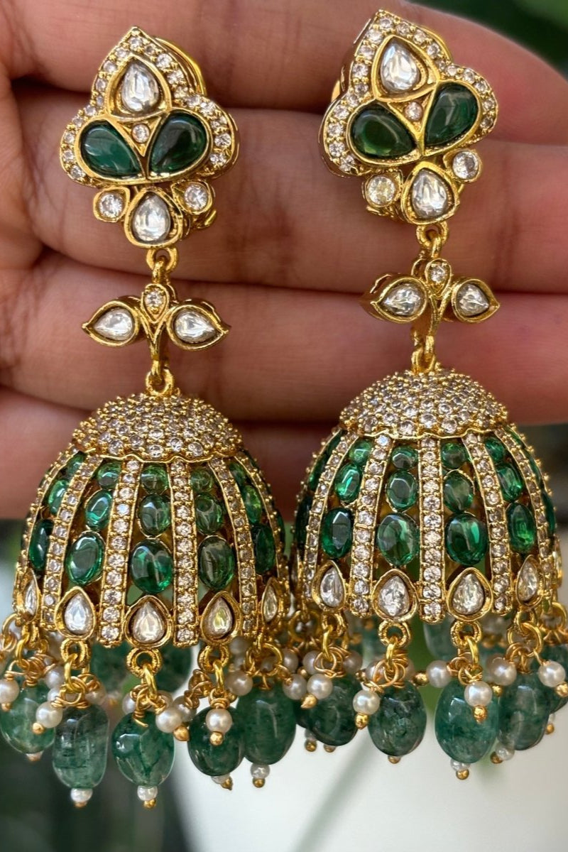 Royal Glow Jhumka Earrings - MR Jewels