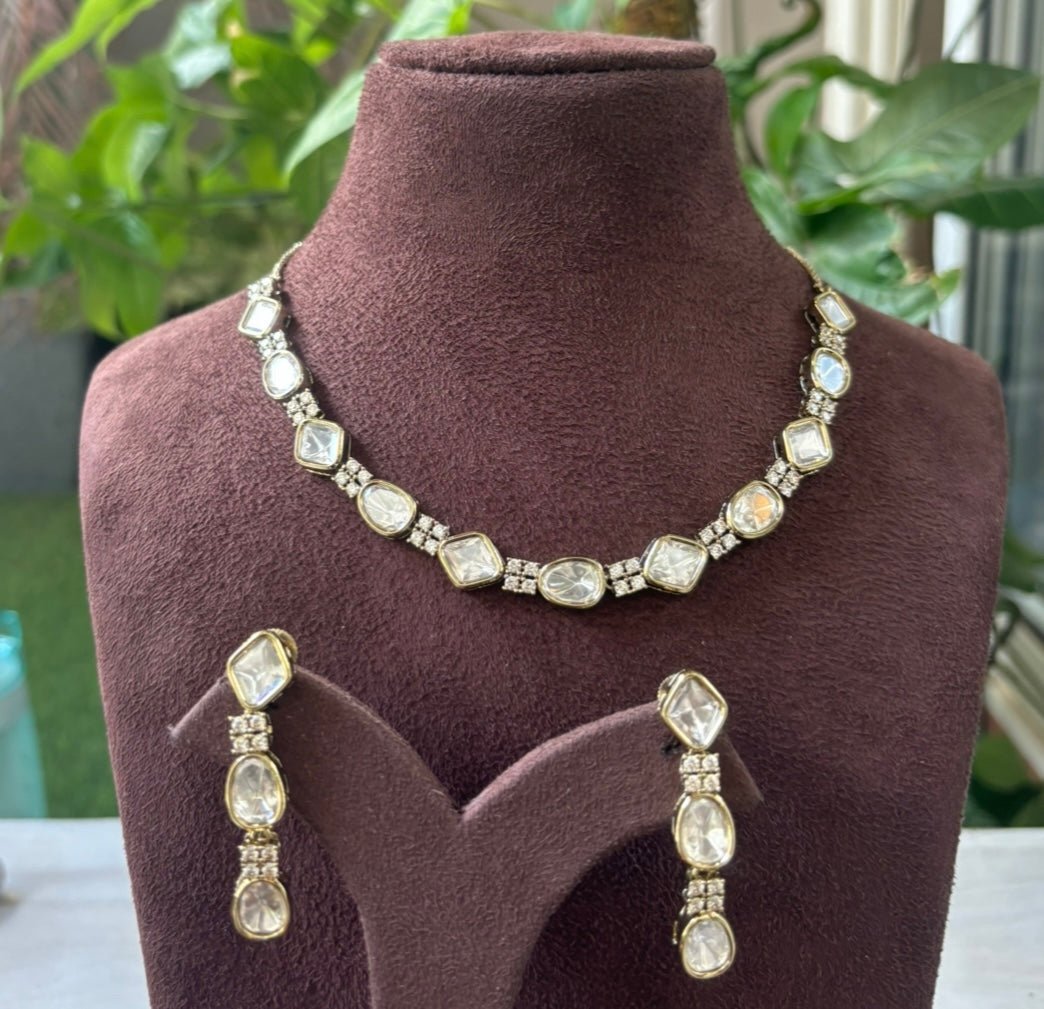 Rukmani Polki Elegance Necklace Set - MR Jewels