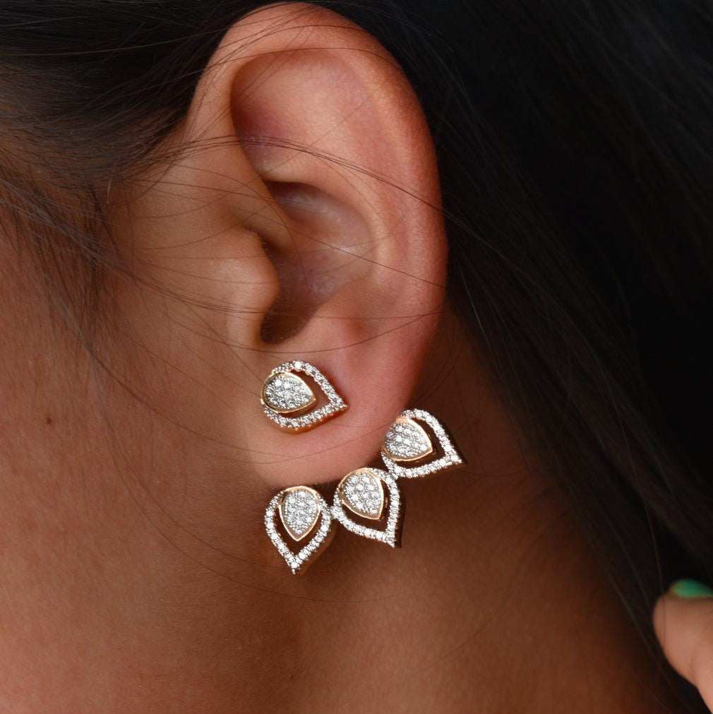 Sparkling Dewdrop Statement Earrings - MR Jewels