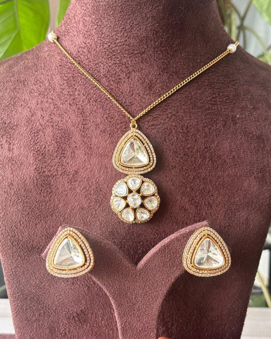 Teardrop Crystal Necklace Set - MR Jewels