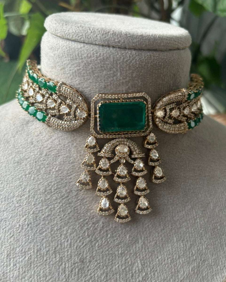 Verdant Grace Diamond Choker Set - MR Jewels