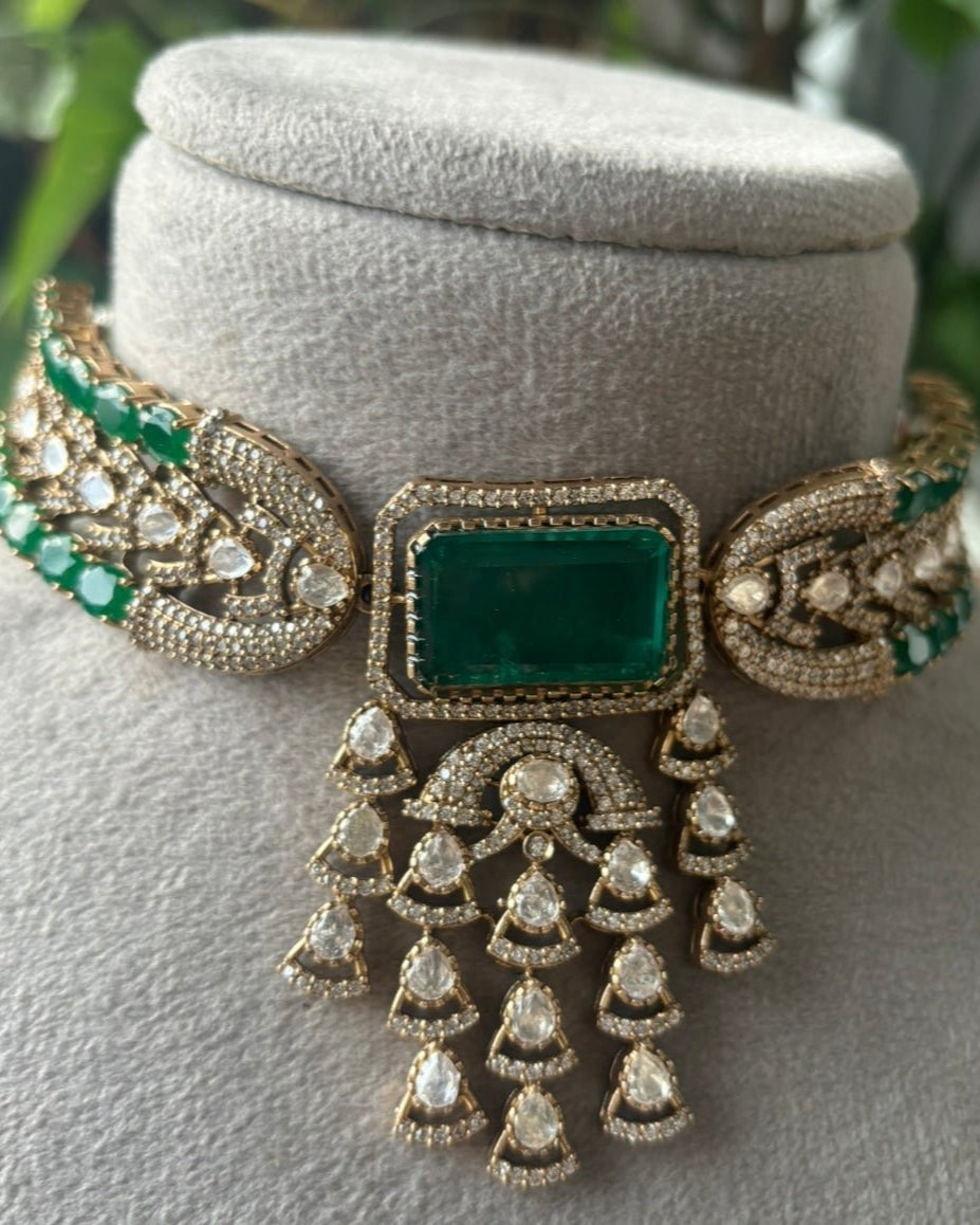 Verdant Grace Diamond Choker Set - MR Jewels